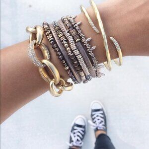 Stella & Dot Jarne Coil Wrap Bracelet Bronze
